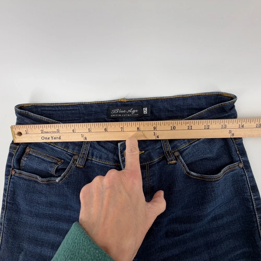 Blue‎ Age Denim Collection Jeans Women's Size 5 Dark Wash Skinny Fit NWOT